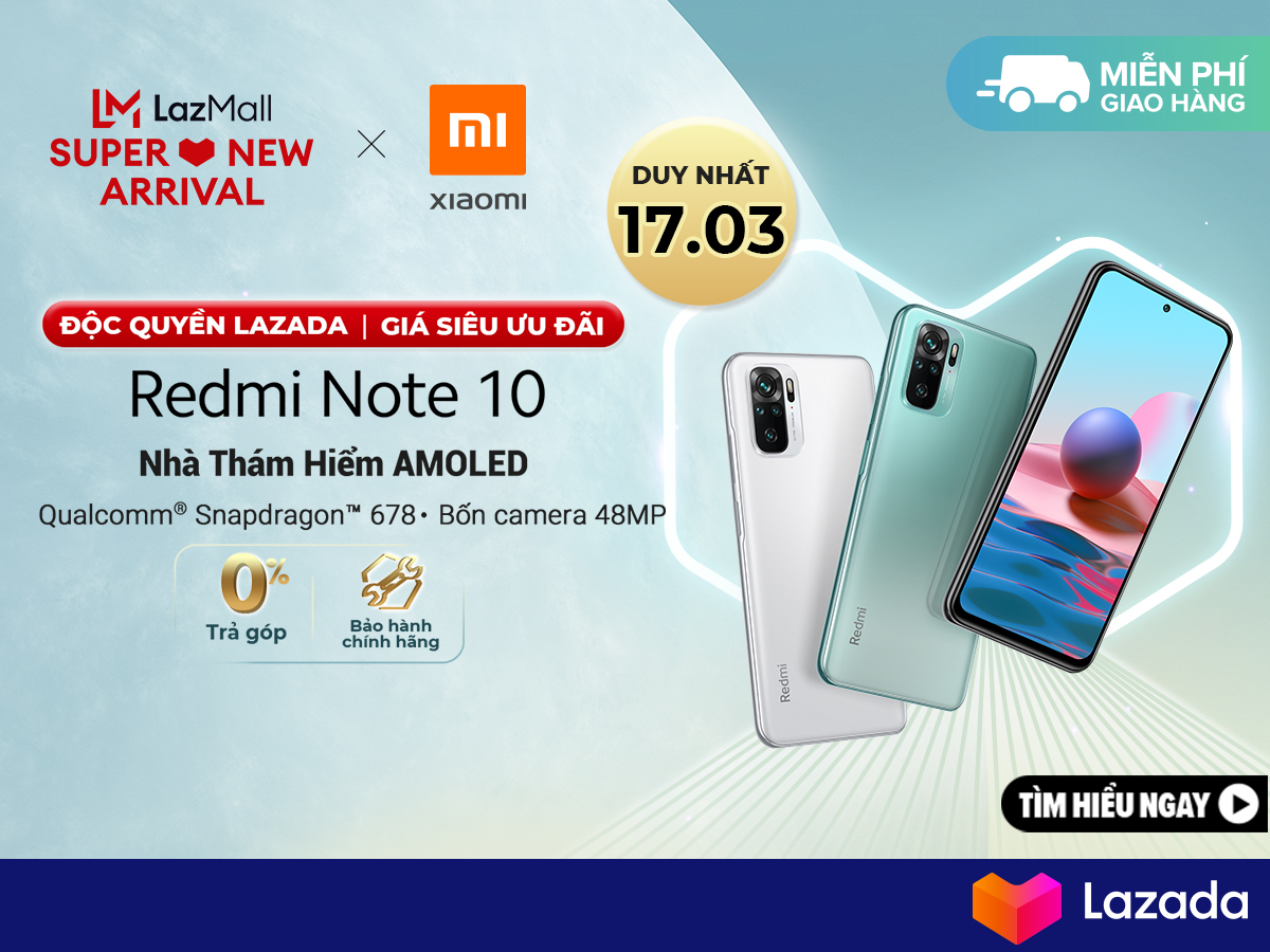 Nhiều phiên bản Xiaomi Redmi Note 10