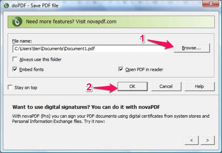 Hướng Dẫn Chuyển Đổi Word Sang PDF Không Bị Lỗi Font Chữ 2 Chuyển word sang pdf bằng doPDF