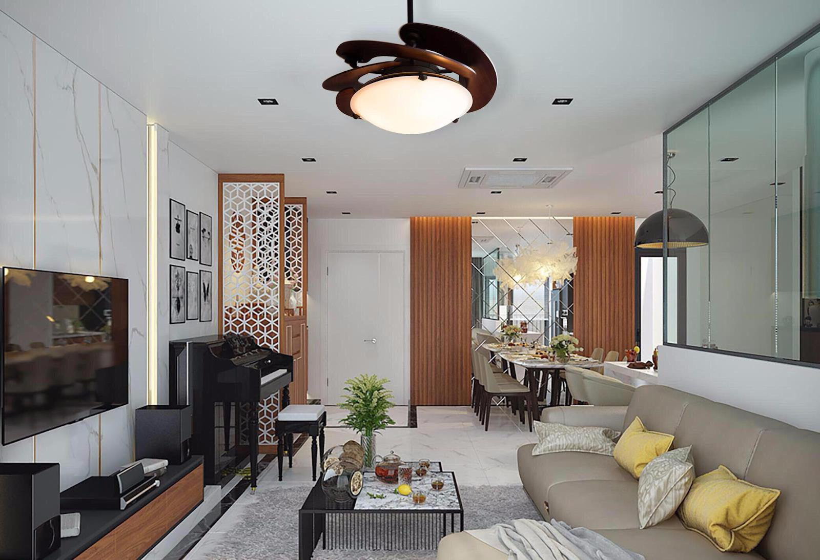 Khám Phá Những Mẫu Quạt Trần Giấu Cánh Độc Đáo Cho Ngôi Nhà Hiện Đại
