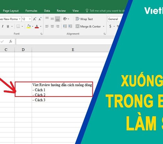 Khám Phá 3 Phương Pháp Xuống Dòng Trong Excel Đơn Giản