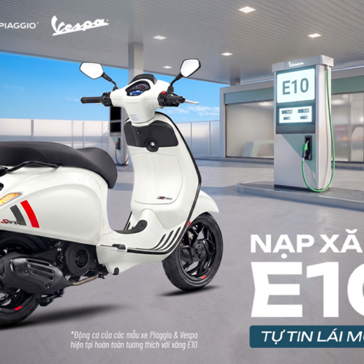 Khám Phá Tính Năng Tương Thích Với Xăng E10 Ở Xe Piaggio và Vespa Tại Việt Nam