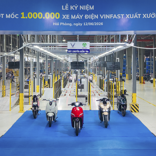VinFast Vượt Mốc Xuất Xưởng 1 Triệu Xe Máy Điện