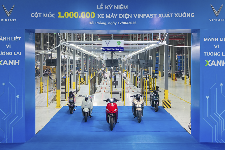 VinFast Vượt Mốc Xuất Xưởng 1 Triệu Xe Máy Điện