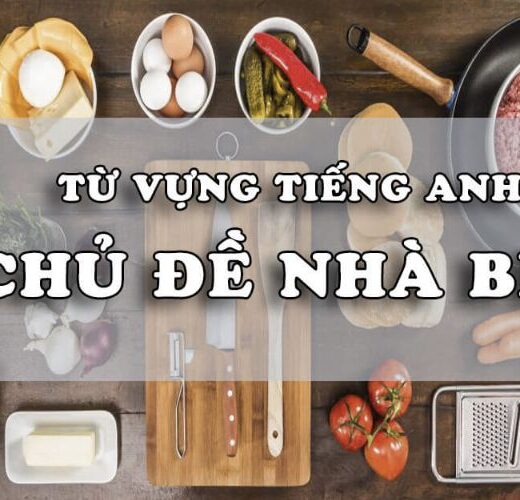 Khám Phá Bộ Từ Vựng Tiếng Anh Thiết Yếu Về Nhà Bếp